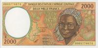 Gallery image for Central African States p203Eg: 2000 Francs from 2000